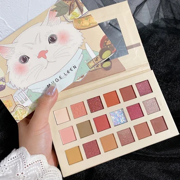 

18 Color Matte Diamond Glitter Waterproof EyeShadow Palette Pigmented Shimmer Metallic Eyeshadow Pallete Makeup Palette Cosmetic