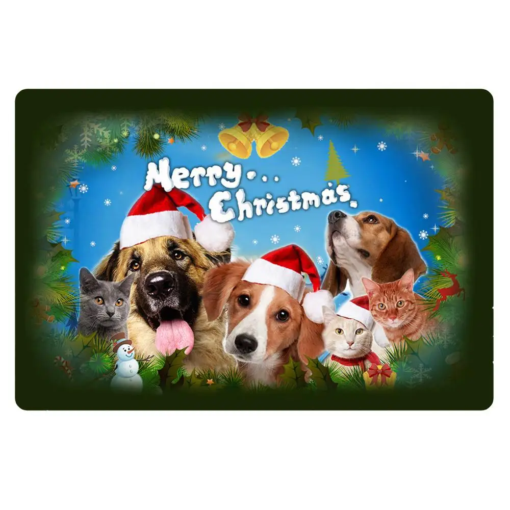 Upetstory Merry Christmas Противоскользящий коврик для прихожей, моющийся коврик для ванной комнаты, коврик для дома - Цвет: CC3973U