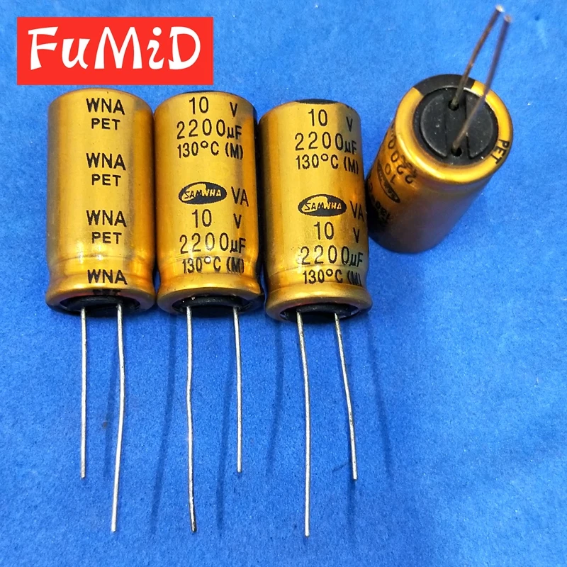 10PCS New and original SAMWHA Audio capacitor 10V2200UF VA series 130