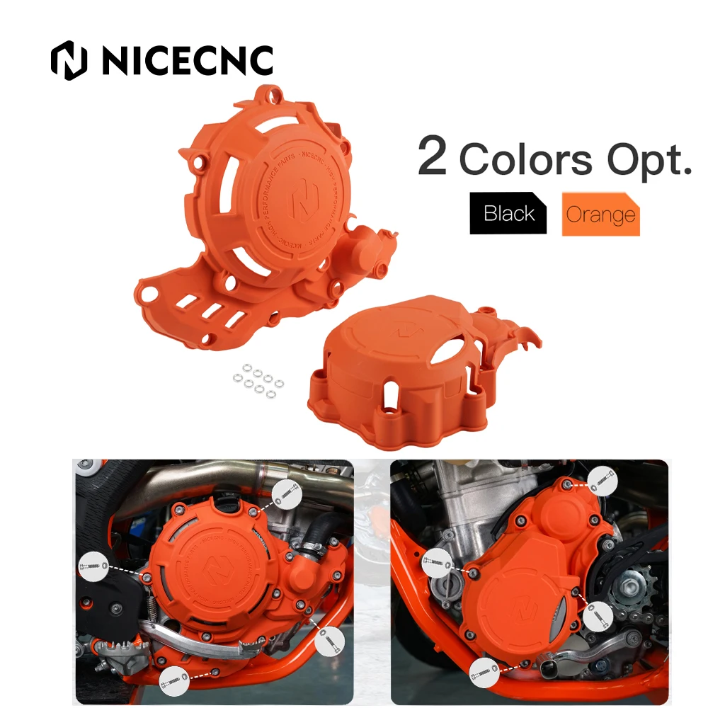 Защитная крышка сцепления зажигания NICECNC комплект защиты для KTM EXCF EXC-F 250 350-2017 XCFW