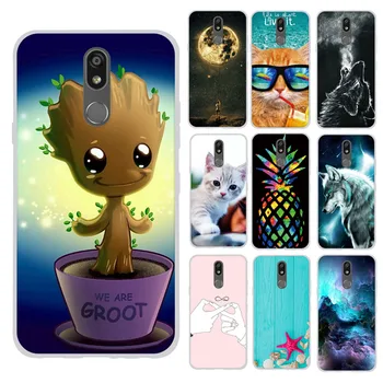 

For LG K40 Soft Silicone Case Back Cover For LG K12 Plus TPU Pattern Case For LG X4 2019 Phone Shell Bumper Cover 5.7 inch