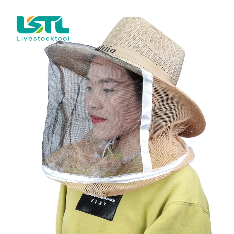 

1 Pcs Cowboy Anti Bee Hat Beekeeper Protective Hat Mosquito Bee Insect Net Veil Head Face Protector Beekeeper Equipment Wholesal