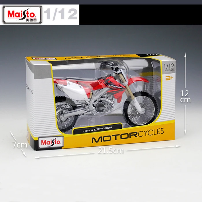 Модель мотоцикла Maisto CRF450R для детских игрушек литая металлическая модель