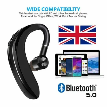 

Wireless Sports Bluetooth Earphones Mini Business Style Ear Hook Earpiece Stereo Earphone For Running Driving Learning Earbuds