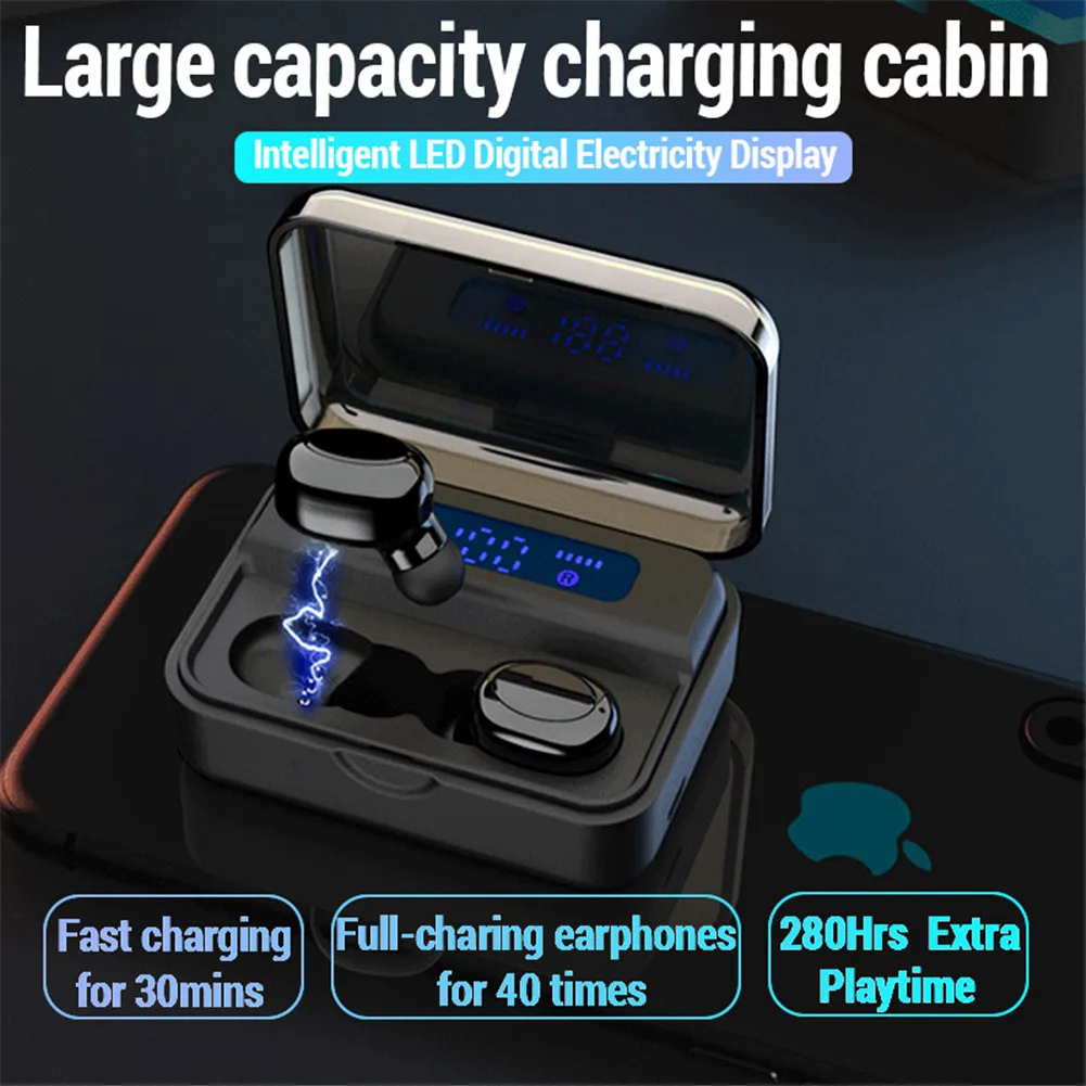 Twin True Wireless Bluetooth5 0 Headsets Noise Reduction In Ear HIFI Sound Stereo Earphones For Samsung Huawei iPhone 11 Pro Max