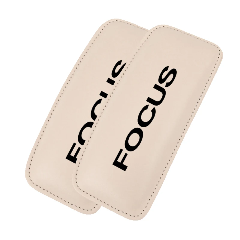 BEIGE black 2pcs Подушка для ног, автомобильный наколенник для Toyota RAV4, подушка для сиденья автомобиля, Кожаная подушка для поддержки ног, 1 шт - Название цвета: BEIGE black 2pcs