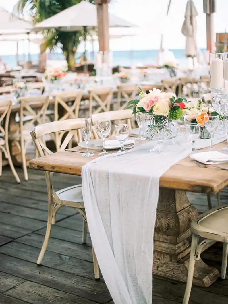 70inch Boho Gauze Table Runner Wedding Decoration Event Centerpiece Runner Birthday Party Cheese Cloth Reception Decor Cotton Table Runners Aliexpress