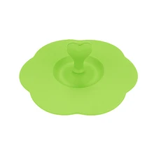 Кофейная кружка термостойкая Милая герметичная присоска многоразовая крышка чашки Анти Пыль силиконовая крышка сердце уплотнение герметичный