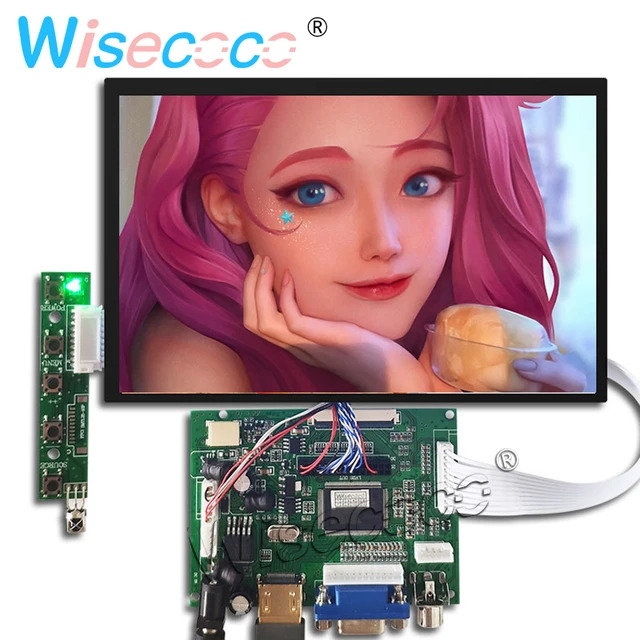 7 Inch IPS 1280*800 LCD Screen Display VGA Drive Board 39 pins full sets