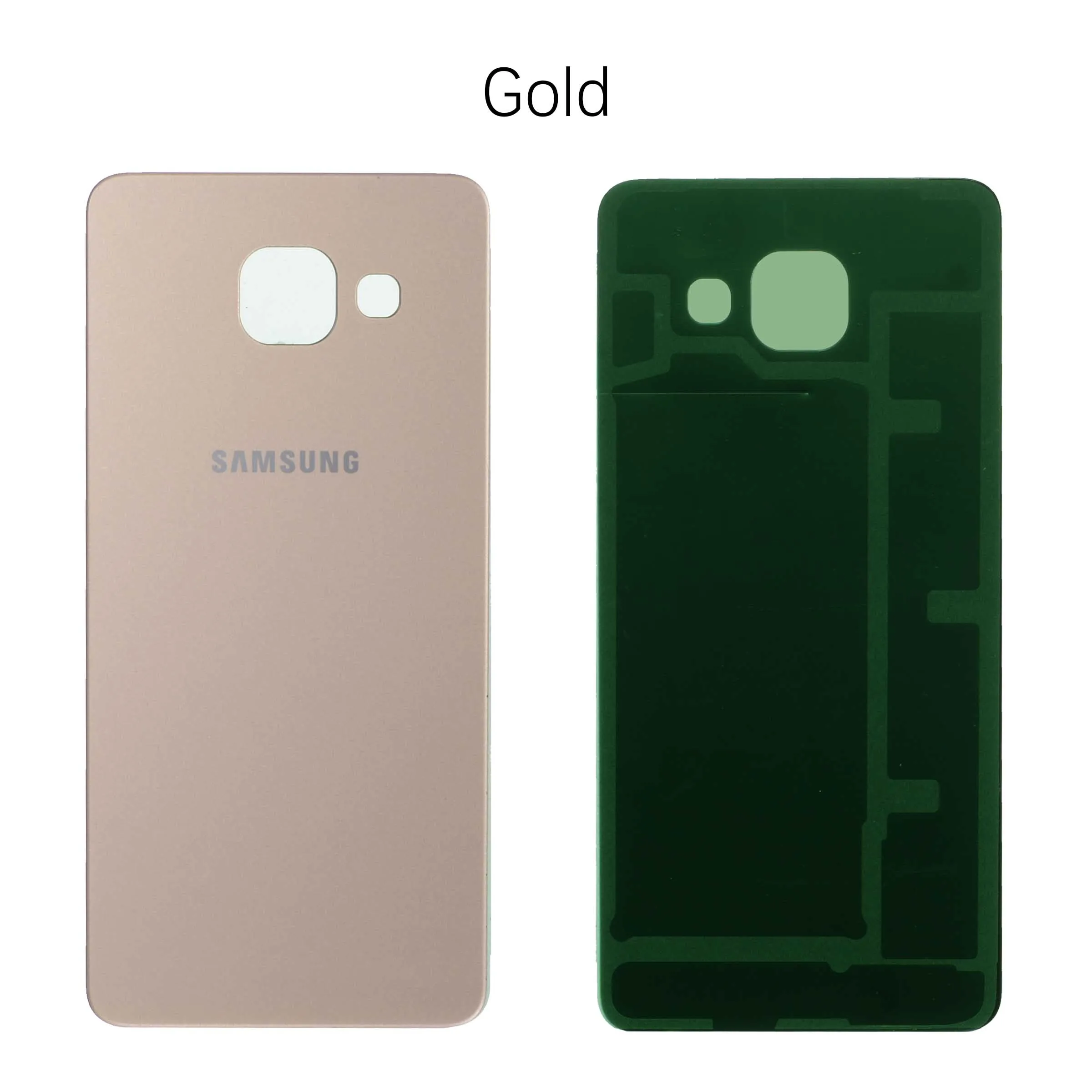 Задняя крышка батарейного отсека для Samsung Galaxy A3 A310 A310F A3100 задняя крышка корпуса батарейного отсека Запасные части - Цвет: Gold