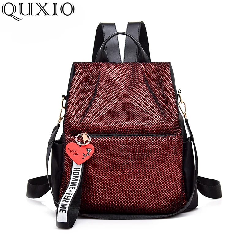 New Fashion Ladies Sequin Backpack High Quality Anti-theft Multi-function Small Shoulder Bag Leisure Travel | Багаж и сумки