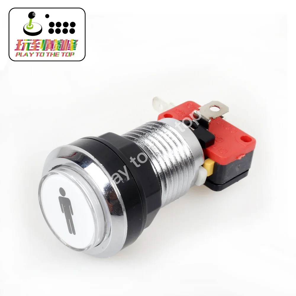 Аркадный конкурсный DIY Набор для сборки динамика USB энкодер до 8Way Happ стильный Джойстик PC Игры+ Хромированный Светодиодный световая кнопка