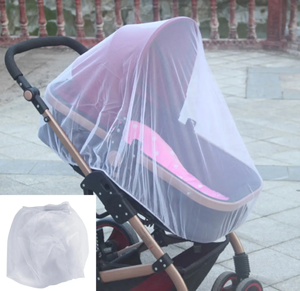 

New Summer Baby Mosquito Net Stroller Pushchair Mosquito Fly Insect Net Mesh Buggy Cover Infants Pushchair Cart Mosquito Insect