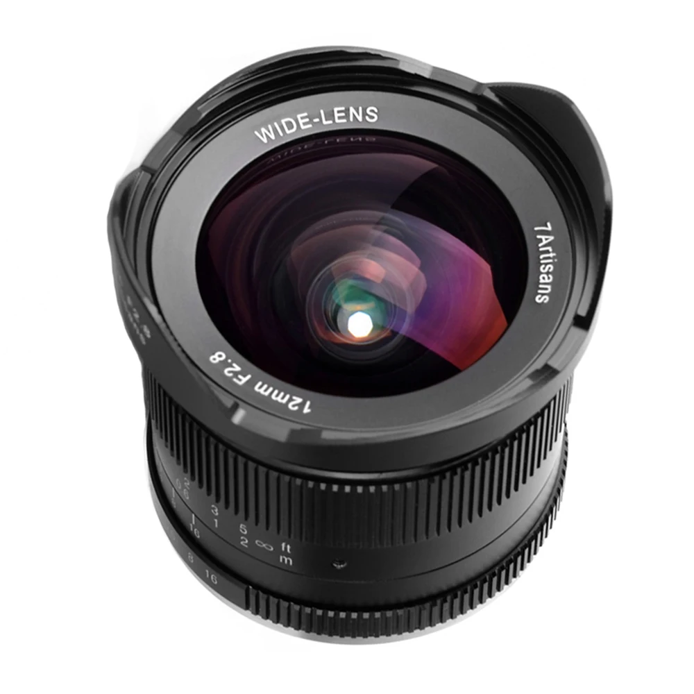 Ультра широкоугольный объектив 7artisans 12 мм F2.8 для Sony e крепление APS C беззеркальных