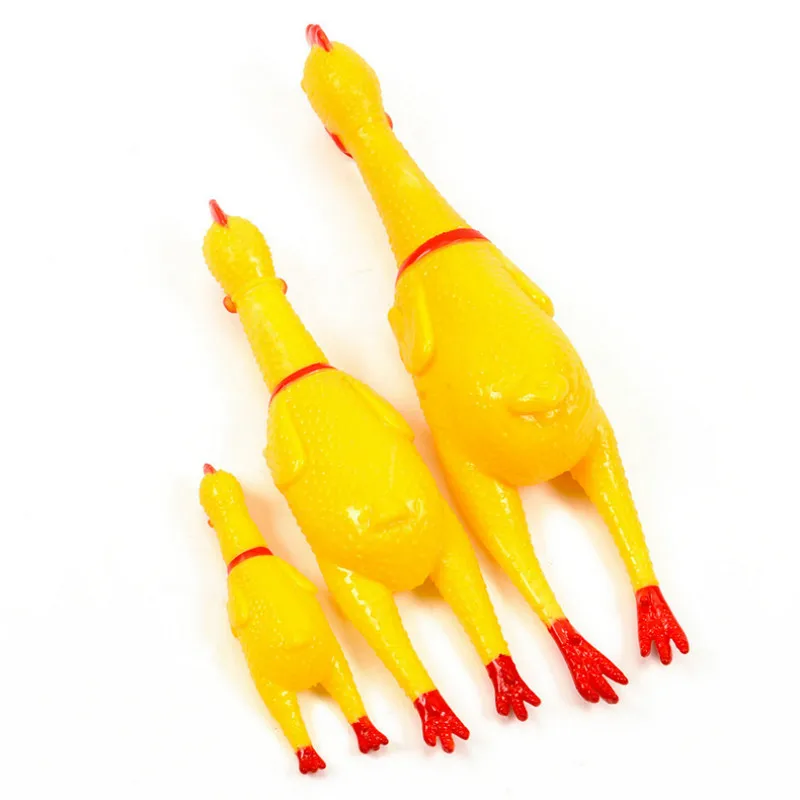 Ruido caliente vender pollo juguetes para mascotas y perros, juguetes de sonido de juguete de goma de seguridad para perros Molar juguetes para masticar