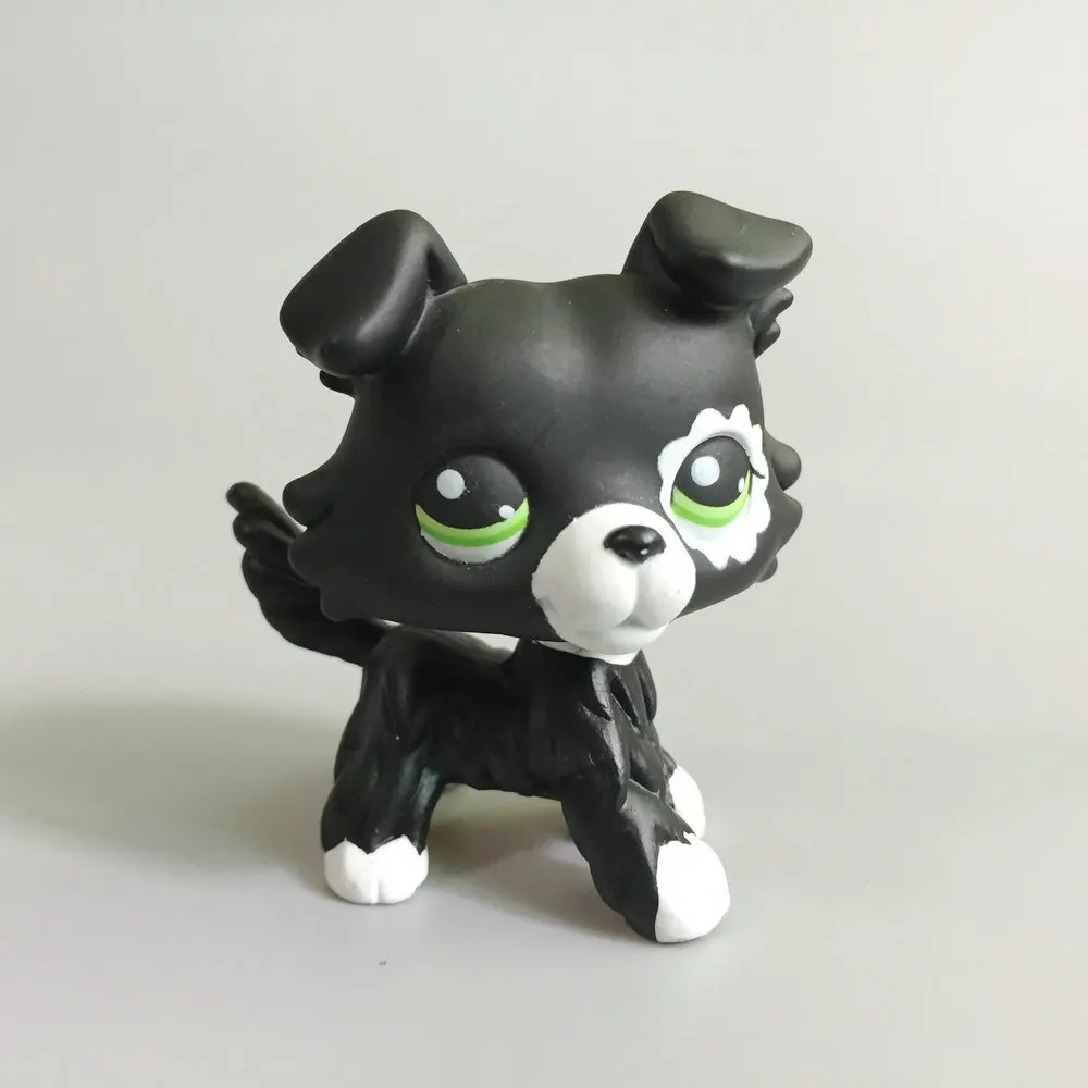 Littlest животное магазин OOAK собака колли фигурка ручной росписи для детская игрушка