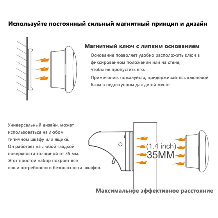 Магнитный замок для безопасности детей Детское безопасное ящика шкафа дверной замок детский шкаф невидимые замки 4/8 шт. замок+ 1/2key