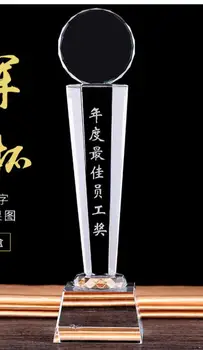 

New small sunflower star anise basketball football tennis table tennis sports meeting crystal cup medal