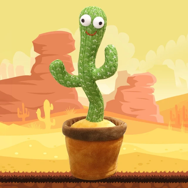 Funny 32cm Electric Dancing Plant Cactus Plush Stuffed Toy with Music for Kids Children Gifts Home Office Decoration 3