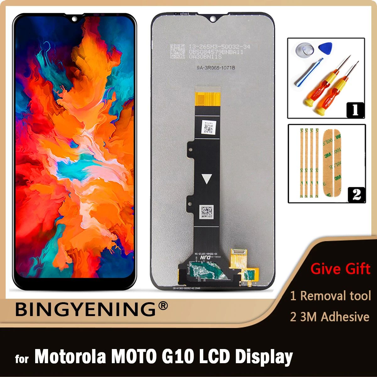 

For Motorola Moto G10 XT2127-2 Full LCD Display Screen Touch Digitizer Assembly with Frame Replace