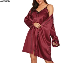 JAYCOSIN ночная рубашка, одежда для сна, новинка, горячая Распродажа, весеннее женское сексуальное кружевное белье, ночное белье, нижнее белье, одежда для сна, комплект из 2 предметов, сделай сам