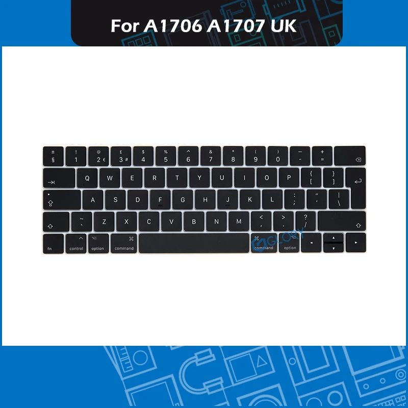 Новый британский стандарт A1706 A1707 набор клавишных колпачков для Macbook Pro retina 13