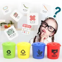 1 Набор образовательных игрушек классификация мусора головоломка детская настольная игра обучение маленьких детей пластиковые игрушки-головоломки