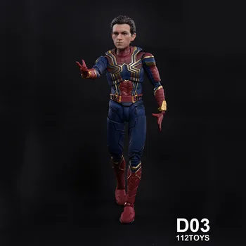 

1/12 scale 6 inches spiderMan Boy Without neck Head Sculpt carving Model toy 12 TOYS D03 For 1/12'' Doll Body Accessories model