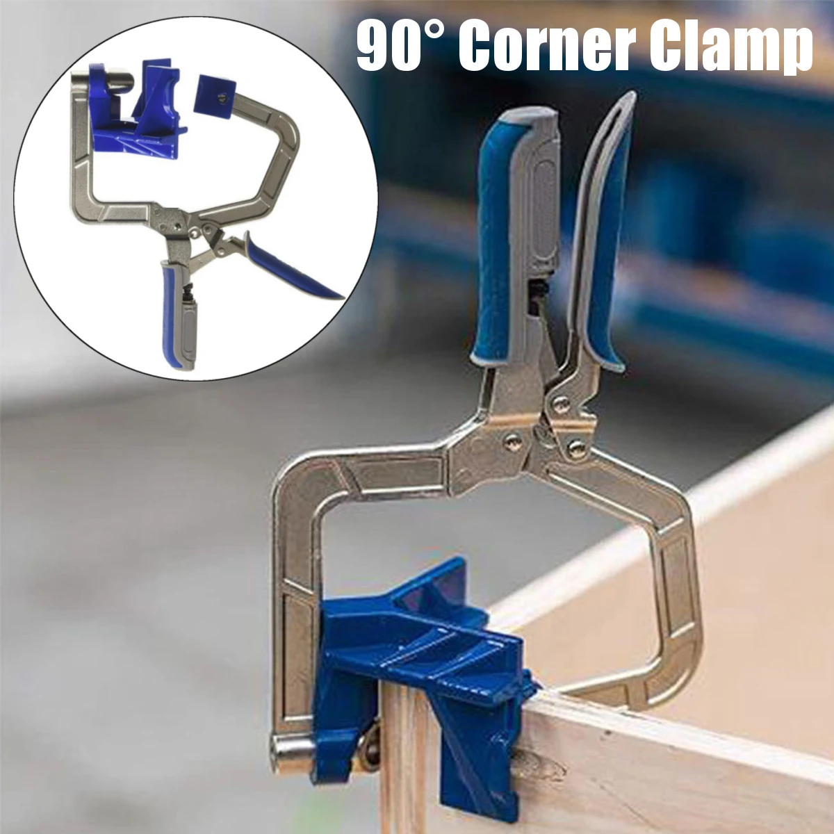 90 Degree Corner Clamp Face Frame Woodworking Fixture Fit Auto-adjustable Angle 90 Degree Corner Clamp Face Frame Woodworking Fixture Fit Auto-adjustable Angle