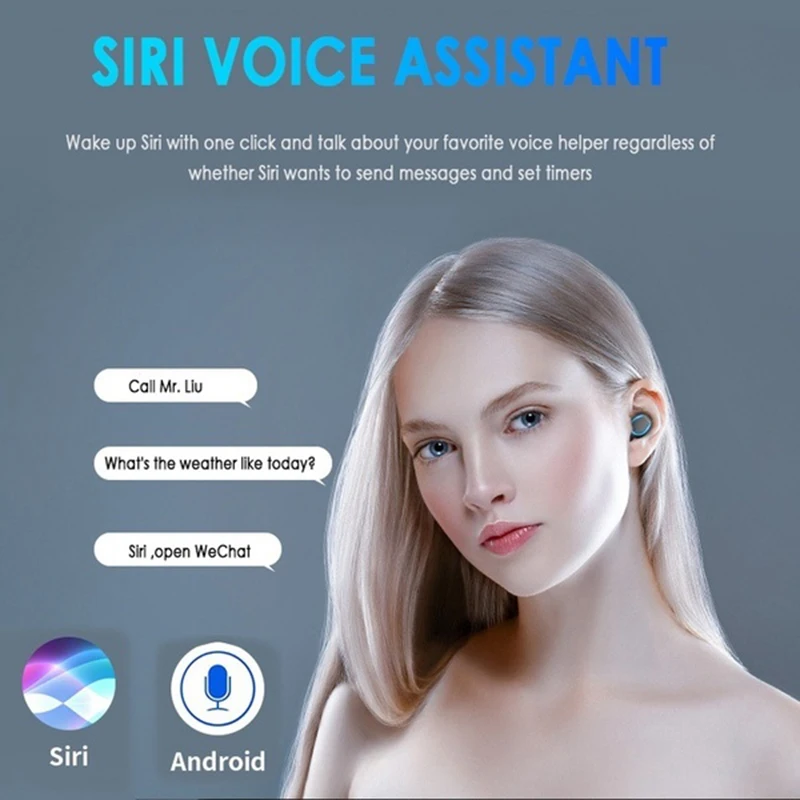 IPX7 Wireless Headphones TWS Bluetooth 5 0 Wireless Earphones 2000mAh 2020 In Ear Noise Canceling Bluetooth Earphone