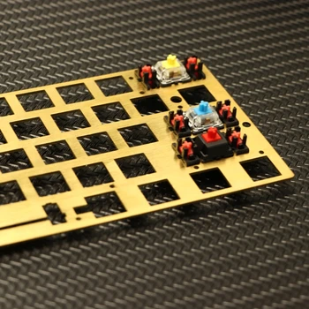 

60% Brass Drawing Concurrence Positioning Plate GH60 GK61 PCB Plate Keyboard