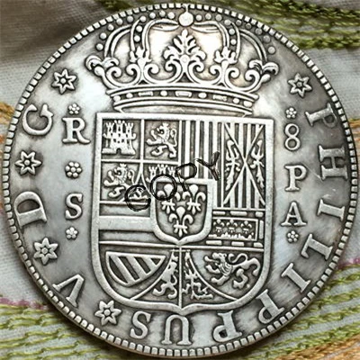 1731 ИСПАНИЯ 8 Reales монет