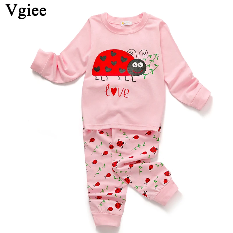

Vgiee Fall Winter Clothes for Girls Boys Kids Set for Love Ladybug Cartoon Full Unisex 2019 Fashion Children Clothes CC205