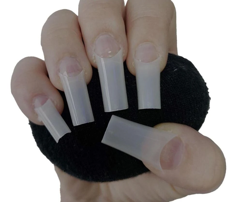500 Pieces Extra Long Square C Curve Pre Pinched False Nail Tips Extensions Natural Half Well Half Cover Acrylic False Nails Tip False Nails Aliexpress