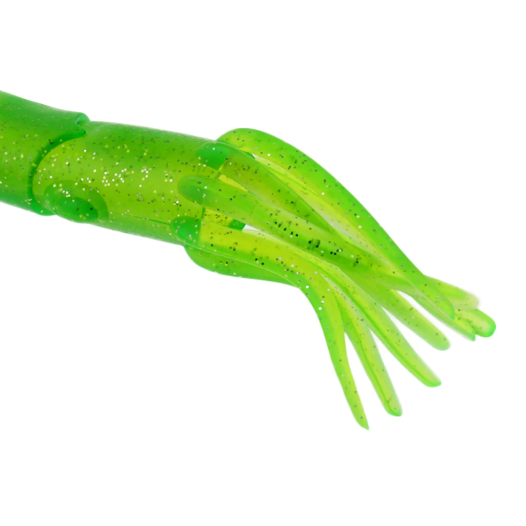Green Squid Skirts Soft Lure 22cm/70g Sea Fishing Lures Snapper Tackle Baits