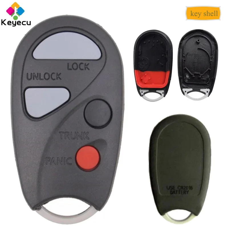 3+1 Button Replacement Shell Remote Key Case Fob for Nissan Maxima Sentra 