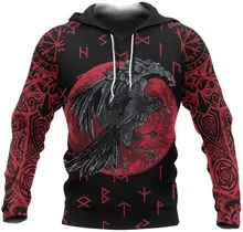 

Viking tattoo 3D printing hoodie Harajuku fashion sweater women's men's casual pullover sudadera hombre Drop Shipping 01