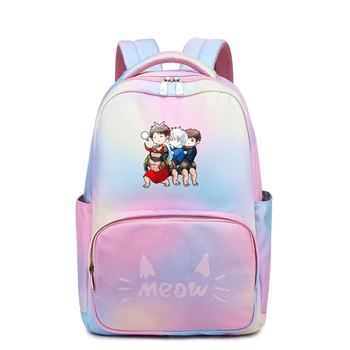 

Tower of God Pink Women Backpack Kawaii Bookbag Twenty-Fifth Baam Cos Anime School Bags Girls Travel Backpack Rainbow Laptop Bag