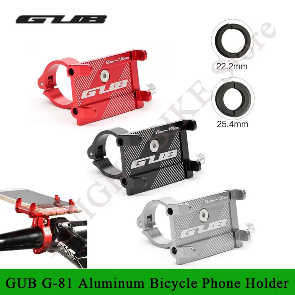 GUB G81 G-81, новинка, алюминиевый держатель для велосипеда 3,5-6,2 дюймов, для смартфона, регулируемая поддержка, gps, для велосипеда, подставка для телефона, кронштейн