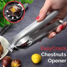 Нержавеющая Сталь Гайка открывалка 2 в 1 быстрый нож с зажимом для каштанов щипцы для грецких орехов металлический Щелкунчик Шеллер приспособления для резки кухонные инструменты