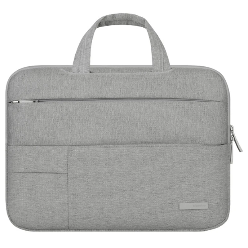 Light Gray Biaonuo Laptop Bag For Dell Asus Lenovo Hp Acer Handbag Computer For Macbook Air Pro Notebook 15.6 Inch Sleeve Case - Цвет: Light Gray