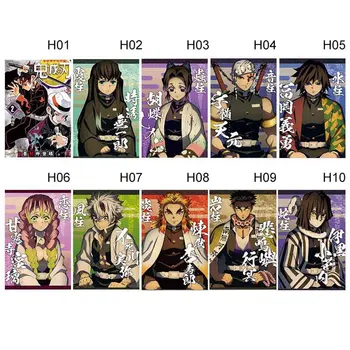 

Anime Posters Demon Slayer Kimetsu No Yaiba Vintage Poster Wall Art Retro Poster Painting Decoration For Living Room