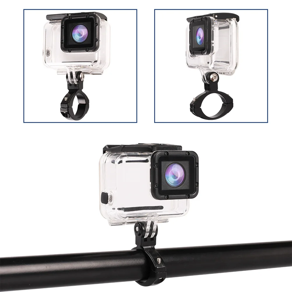 Metal Bike Handlebar Mount for Gopro 9 8 7 6 5 Yi 4K Sj7 DJI OSMO AKASO CAMPARK,Go Pro Accessories Action Camera Bicycle Clamp
