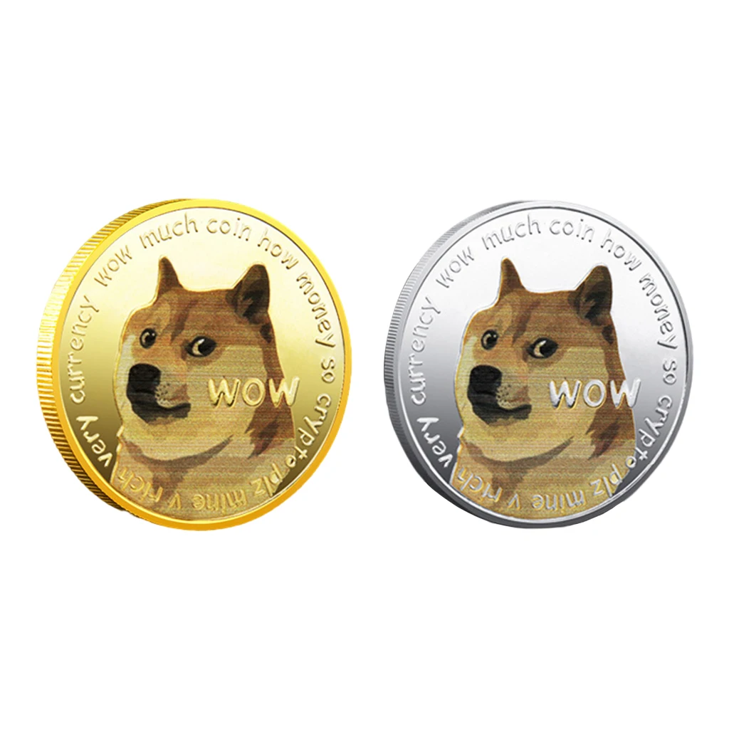 Памятные монеты в виде собаки дисплей Dogecoin настольная полка Декор диаметр 4 см |
