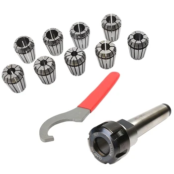 

9Pc ER25 Chuck+1Pc MT4 ER25 Morse Holder+1Pc ER25 Wrench for CNC Engraving Milling Lathe ER Collet Accessory Sparepart Machine