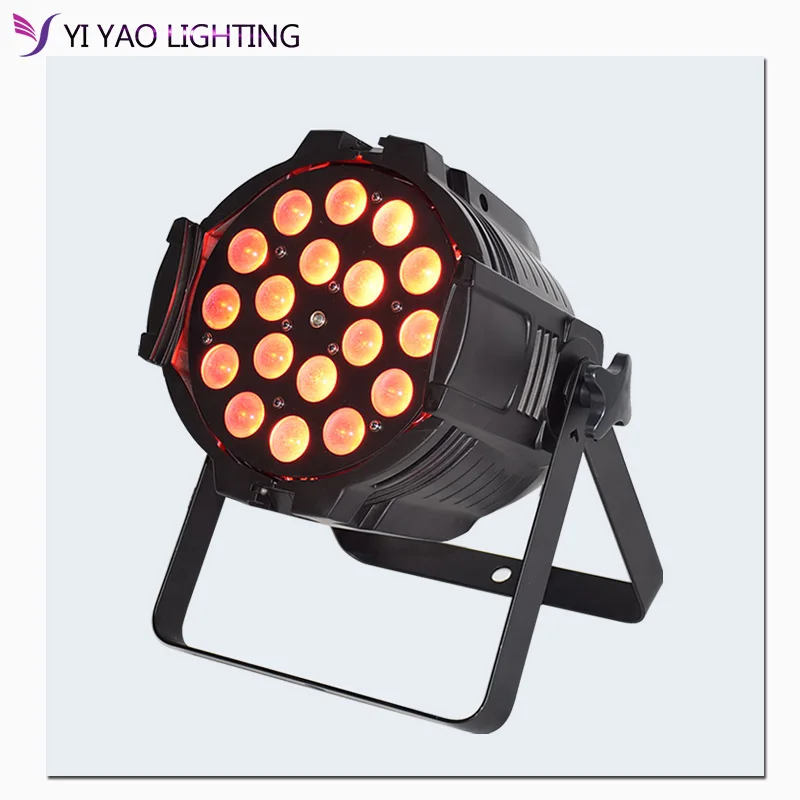 

Led Zoom Par Can Stage Lights 18x12w Led RGBW 4in1 By DMX Control for Festival Party Disco Wedding Wash Lighting