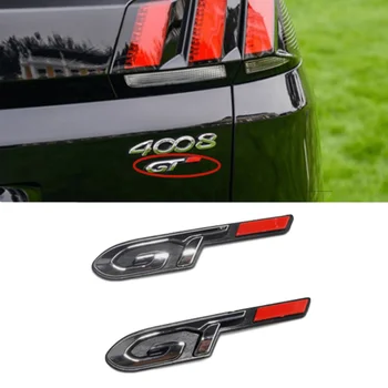 

3D ABS Car Side Emblem Decals Car Sticker Accessories for Peugeot GT Badge 4008 5008 Auto Styling