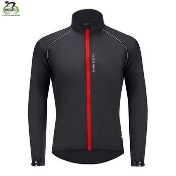 

WOSAWE Men's Autumn Cycling Windbreaker Lightweight Windproof Jacket Water Repellent Bicycle MTB Road Bike Clothing Long Jersey