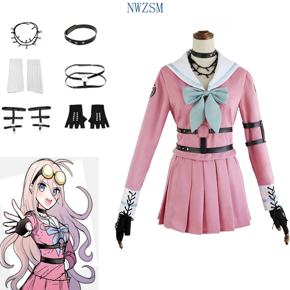 Danganronpa V3 убийства Harmony ирума Miu Кролик костюм женский для праздника Хэллоуин JK