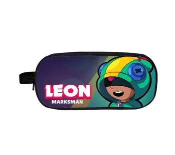 

new game anime Leon Crow spike Shelly Colt Jessie Brock figure pattern pen pencil bag case zipper Cosmetic bag action toy